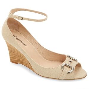 Jeffrey Campbell Beige Wedge Sandals